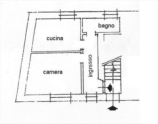 appartamento a Sarteano 46 metri quadri